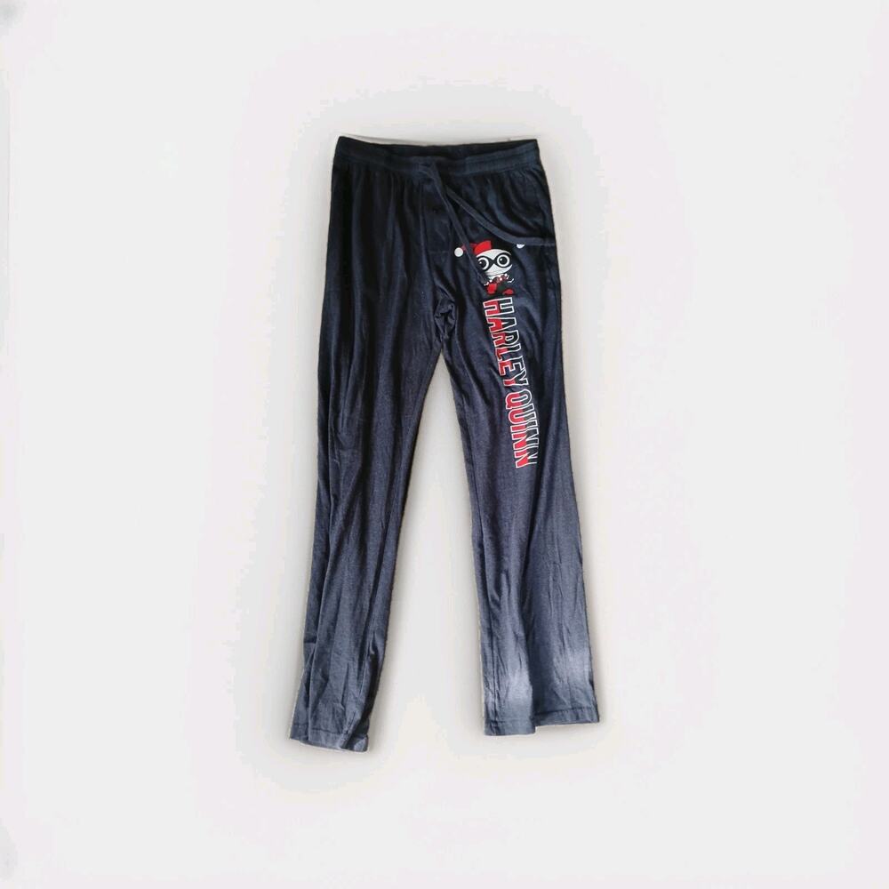 Boy's Large Harley Quinn DC Comics Lounge Pants Navy Blue